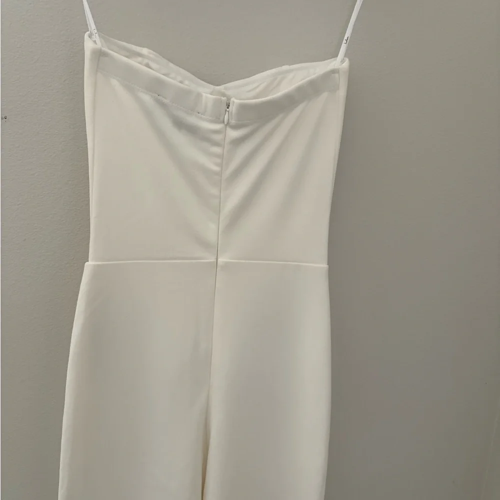 Lulu's Chic White Strapless Jumpsuit - Picture 5 of 7